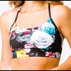 Zyia Dark Floral Mesh Bra  RC (M)